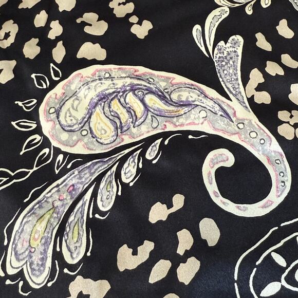 Preston & York 100% Silk Wrap Double Layer Paisley Quiet Luxury Elegant Cozy - Picture 14 of 16